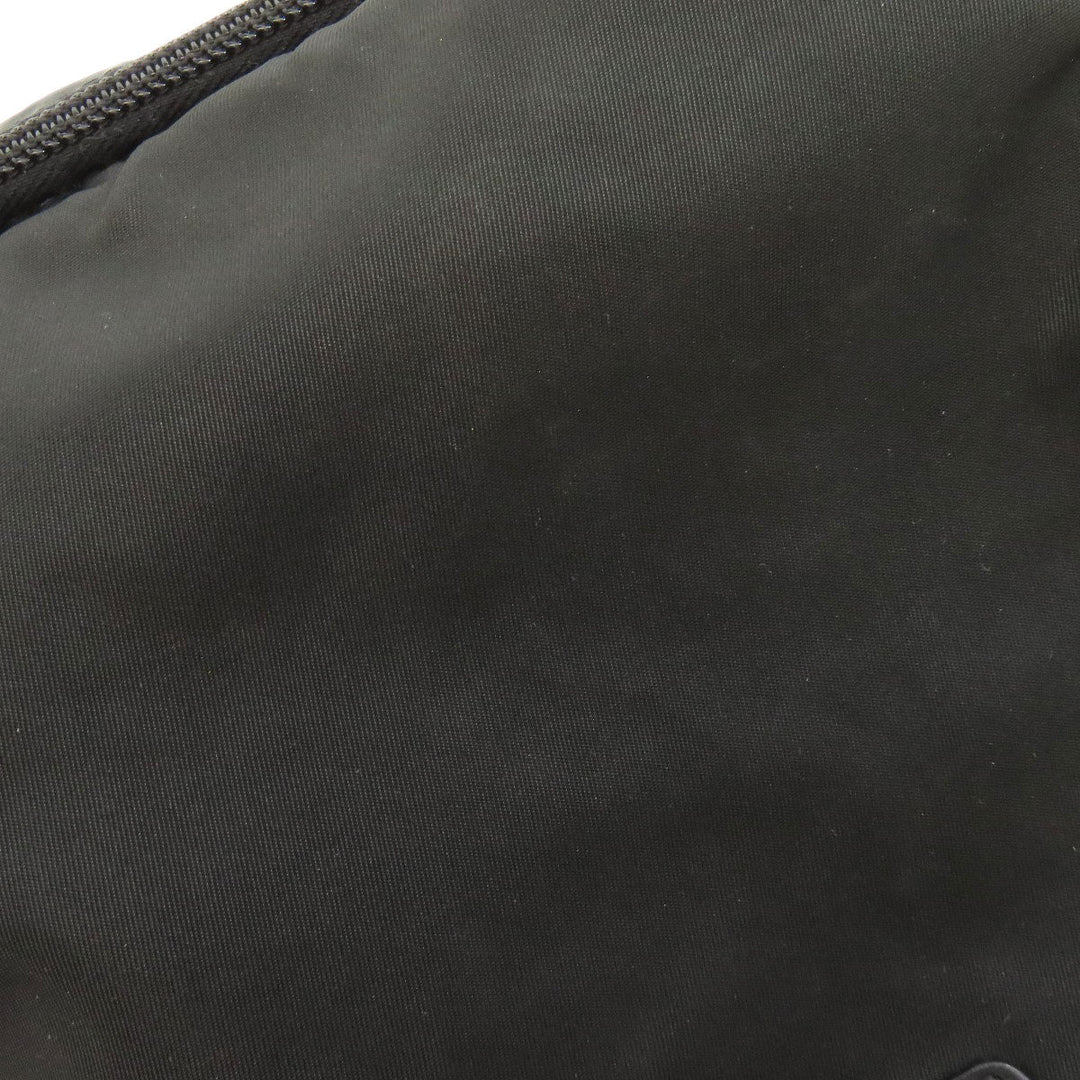 PRADA Shoulder Bag Nylon black logoMetal Women Used Authentic