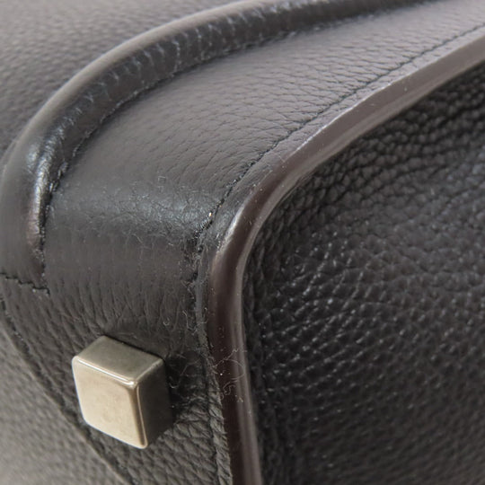 CELINE Tote Bag Calfskin black Luggage micro