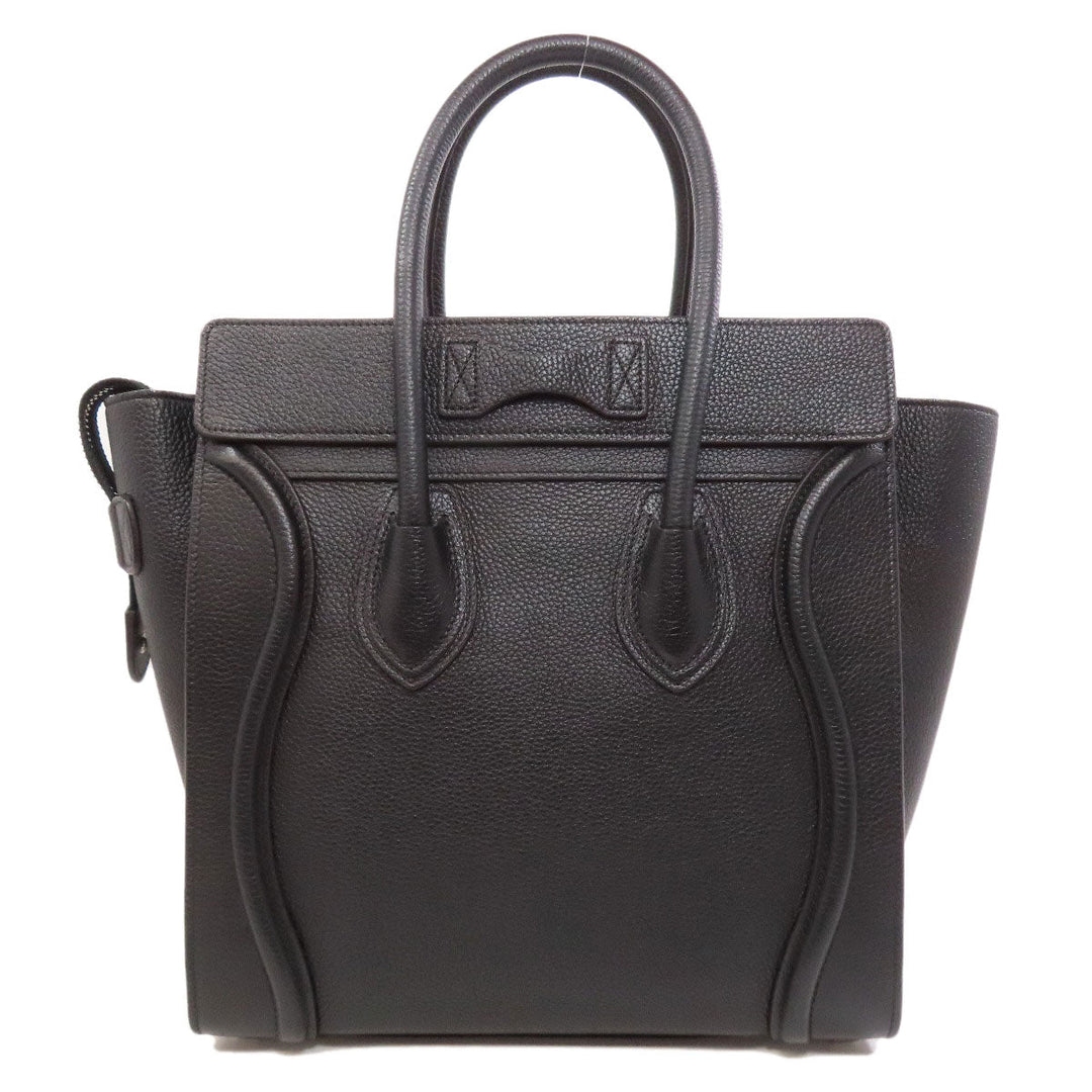 CELINE Tote Bag Calfskin black Luggage micro