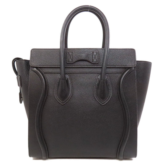 CELINE Tote Bag Calfskin black Luggage micro