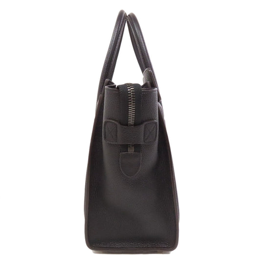 CELINE Tote Bag Calfskin black Luggage micro
