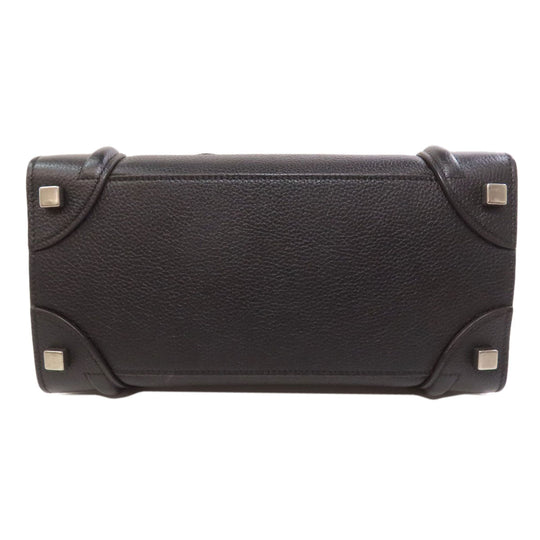 CELINE Tote Bag Calfskin black Luggage micro