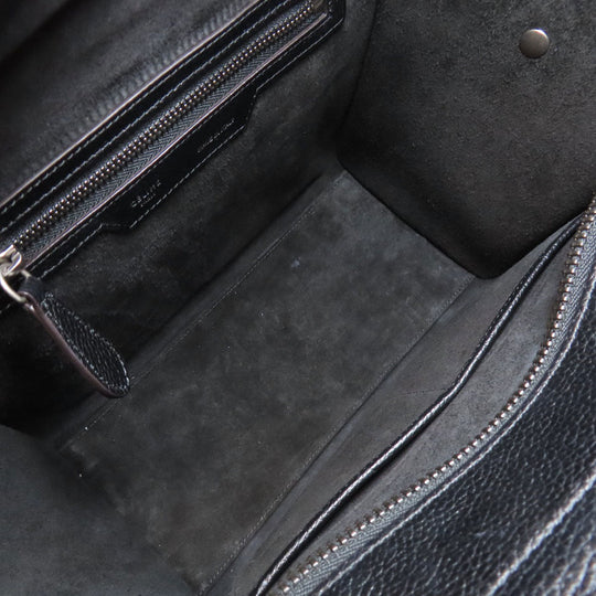 CELINE Tote Bag Calfskin black Luggage micro