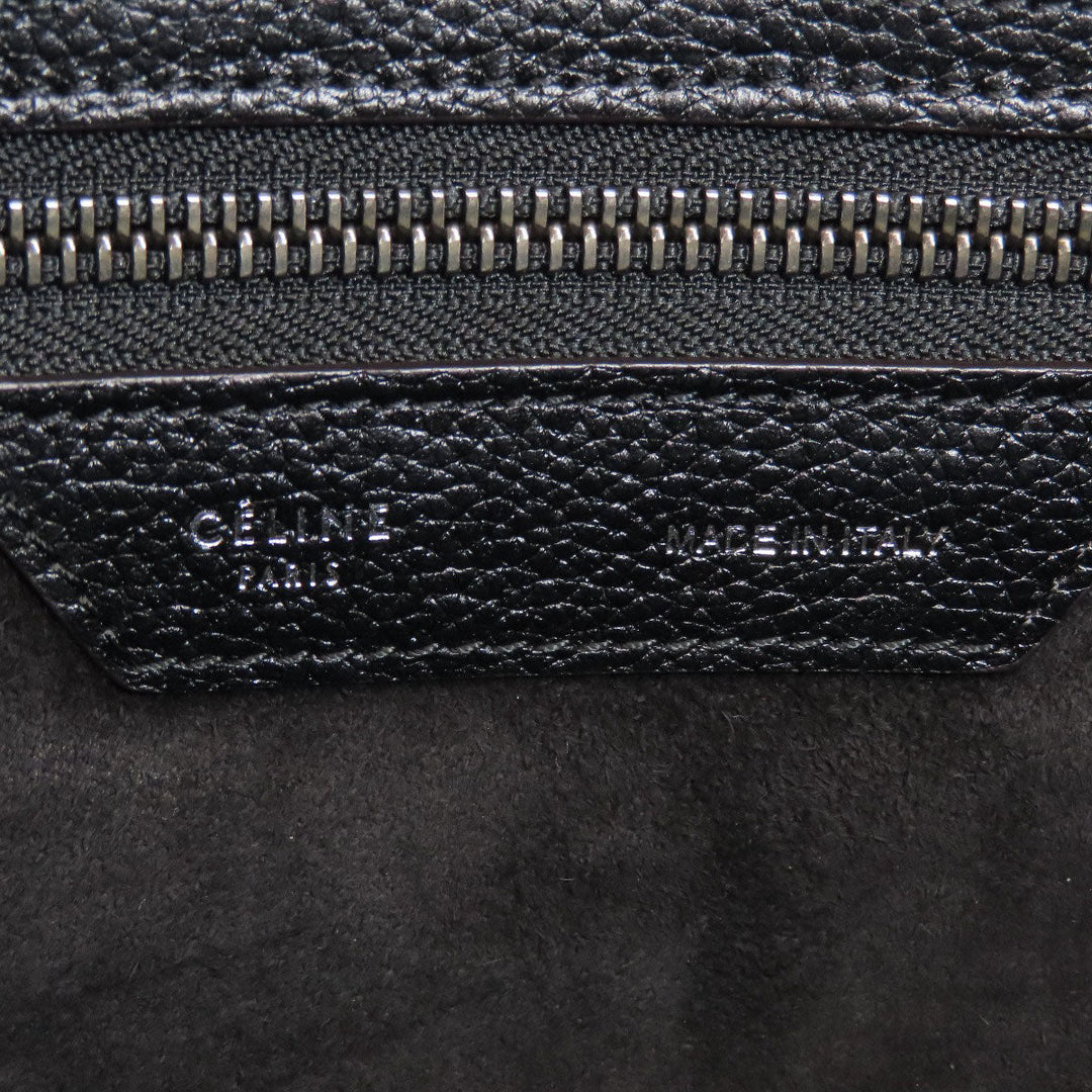 CELINE Tote Bag Calfskin black Luggage micro