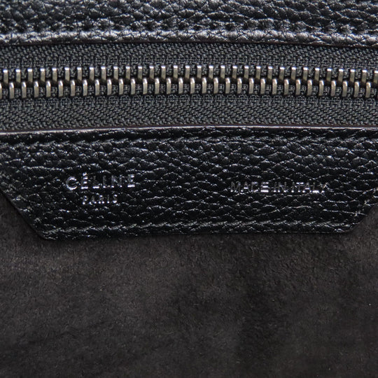 CELINE Tote Bag Calfskin black Luggage micro