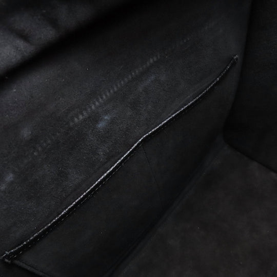 CELINE Tote Bag Calfskin black Luggage micro