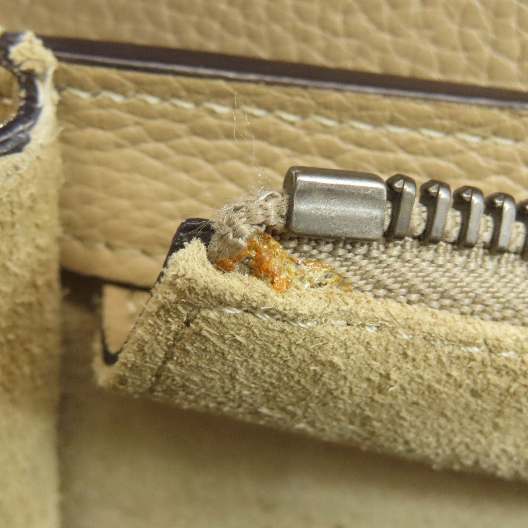 CELINE Handbag Calfskin beige Luggage micro