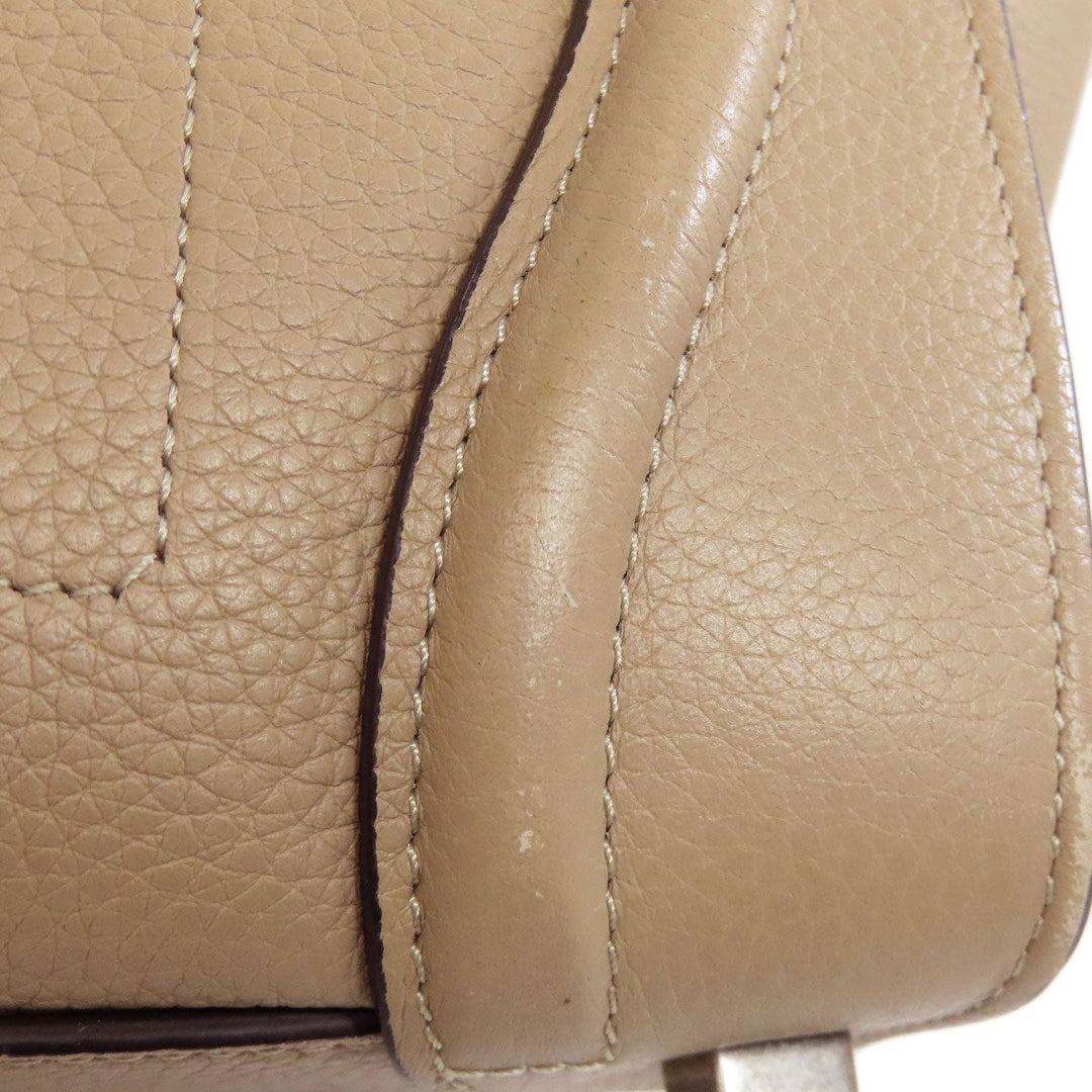 CELINE Handbag Calfskin beige Luggage micro