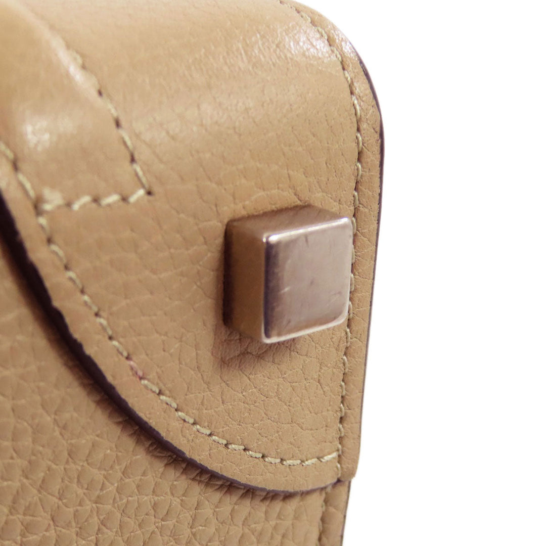 CELINE Handbag Calfskin beige Luggage micro