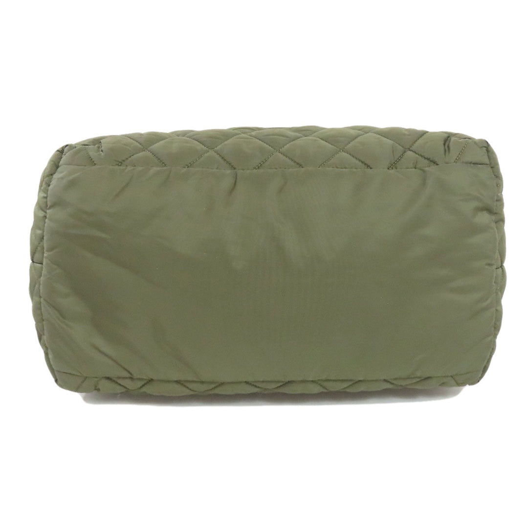 CHANEL Handbag Nylon green Cocoko coon tote Women Used Authentic