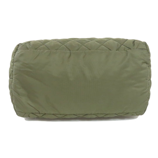 CHANEL Handbag Nylon green Cocoko coon tote Women Used Authentic