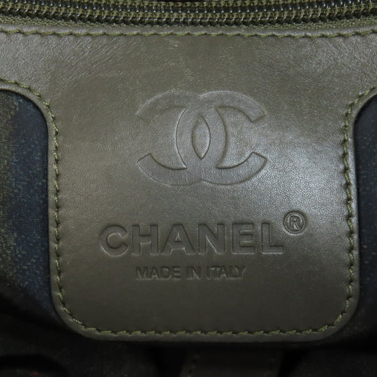 CHANEL Handbag Nylon green Cocoko coon tote Women Used Authentic