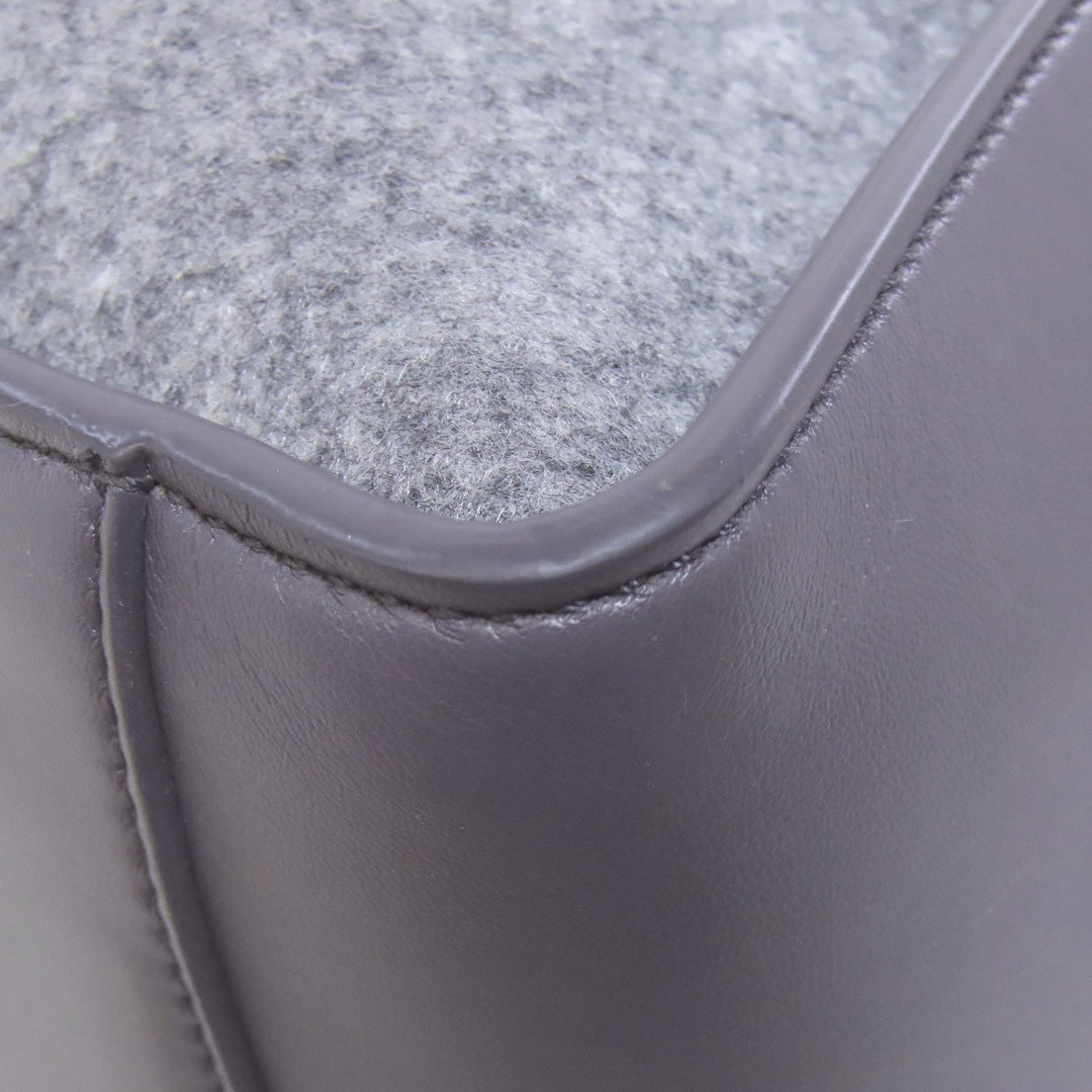 Stella McCartney Tote Bag felt gray logo Women Used Authentic