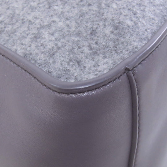 Stella McCartney Tote Bag felt gray logo Women Used Authentic