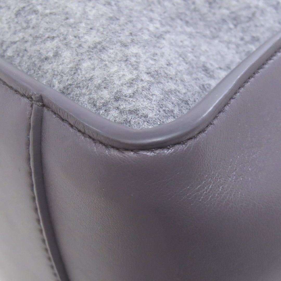 Stella McCartney Tote Bag felt gray logo Women Used Authentic