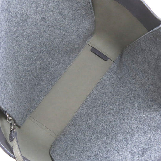 Stella McCartney Tote Bag felt gray logo Women Used Authentic