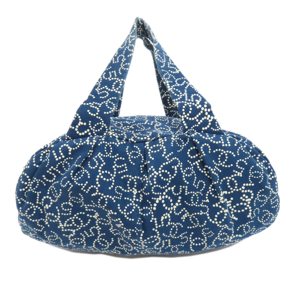 CHANEL Handbag canvas blue COCO Mark Women Used Authentic