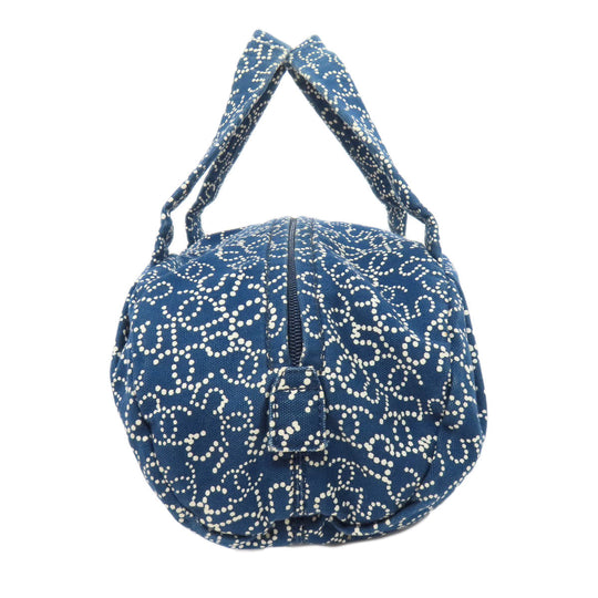 CHANEL Handbag canvas blue COCO Mark Women Used Authentic