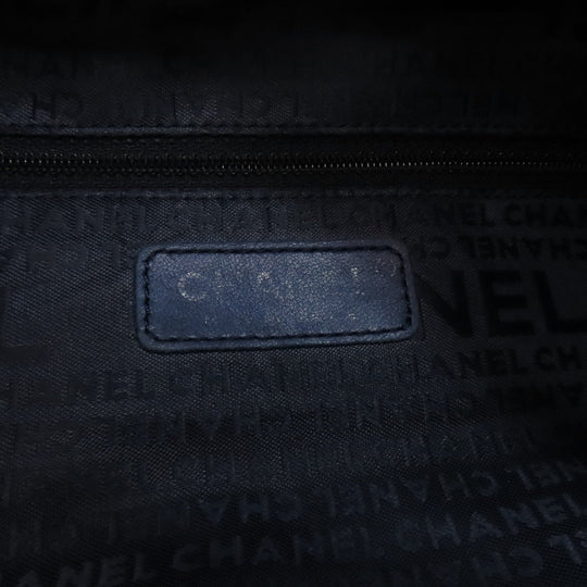 CHANEL Handbag canvas blue COCO Mark Women Used Authentic