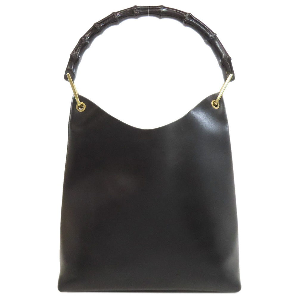 GUCCI Handbag 001・2058・1880・0 leather black Bamboo