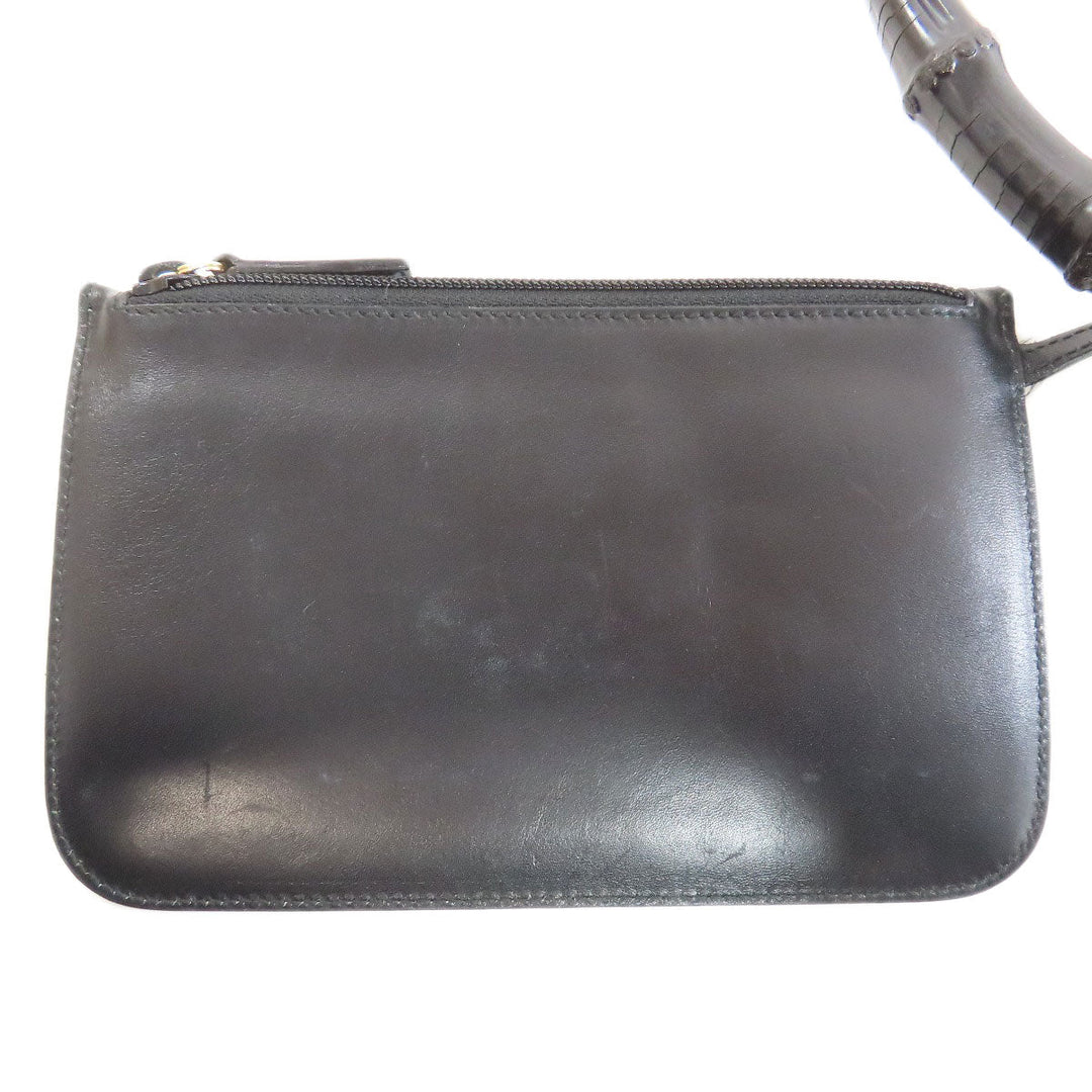 GUCCI Handbag 001・2058・1880・0 leather black Bamboo