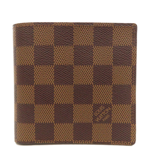 LOUIS VUITTON Bifold Wallet N61675 Damier canvas Brown Marco