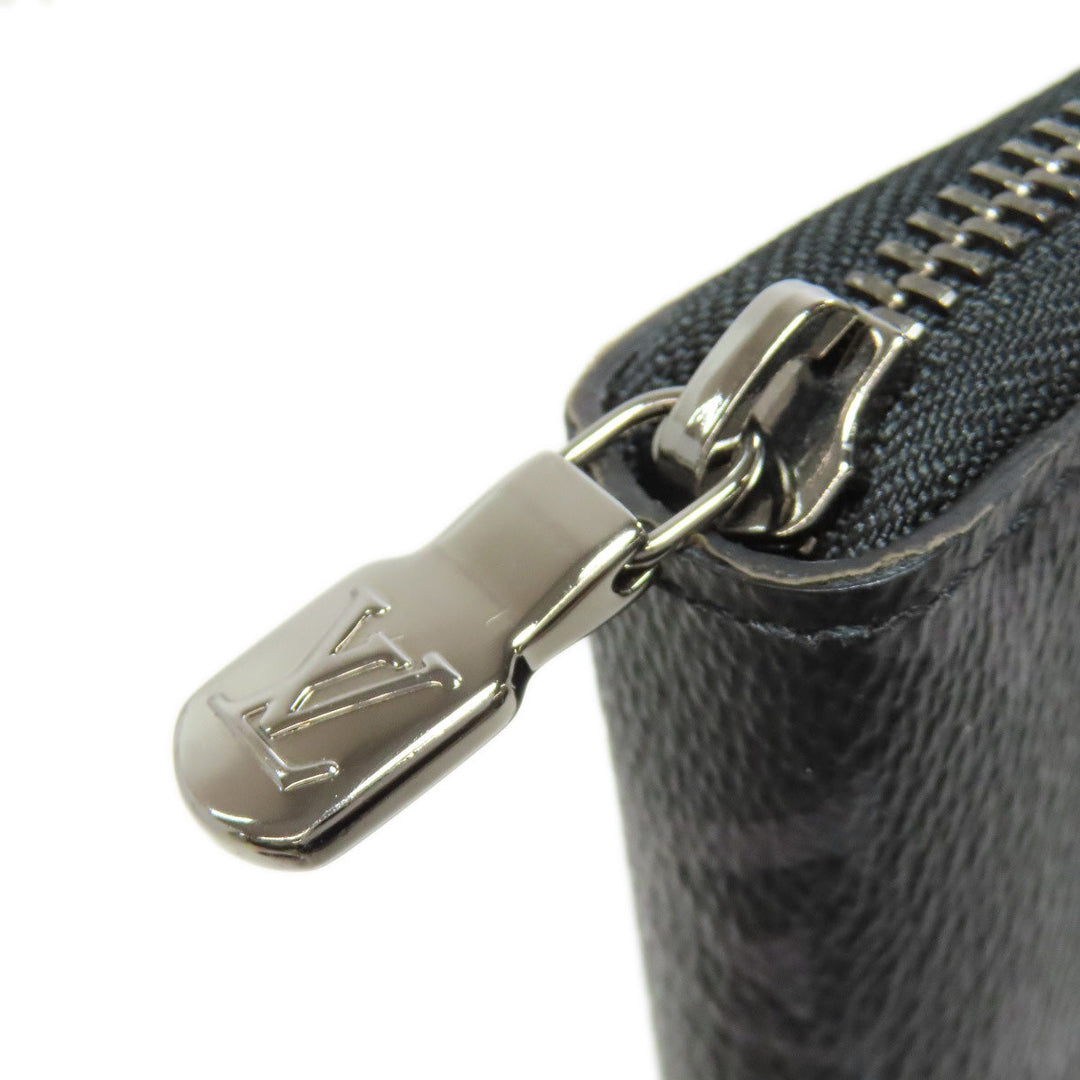 LOUIS VUITTON Long Wallet Purse M82081 Monogram Eclipse black Zippy Organizer NM mens Used Authentic