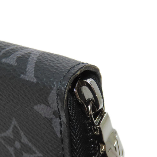 LOUIS VUITTON Long Wallet Purse M82081 Monogram Eclipse black Zippy Organizer NM mens Used Authentic
