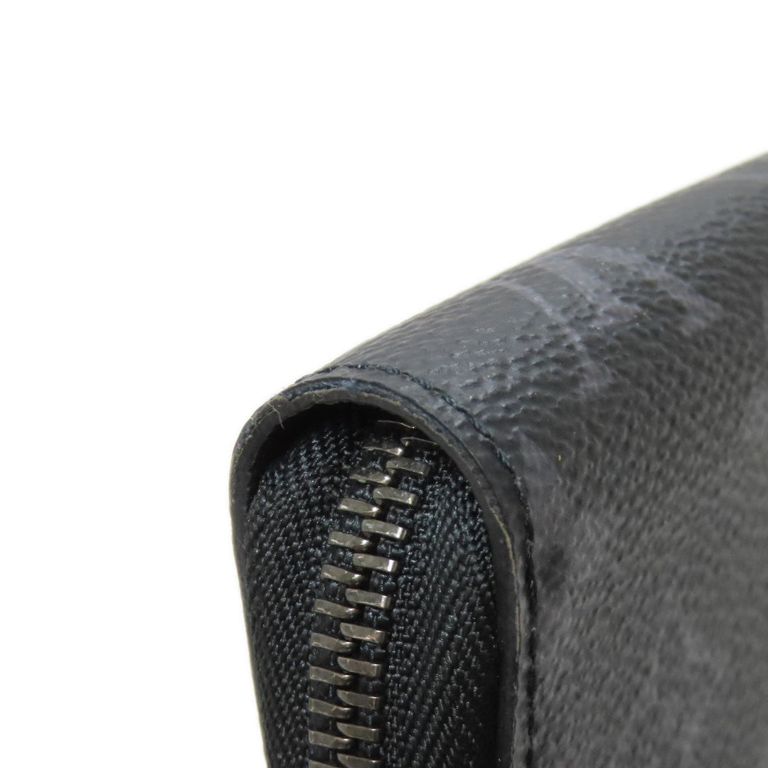 LOUIS VUITTON Long Wallet Purse M82081 Monogram Eclipse black Zippy Organizer NM mens Used Authentic