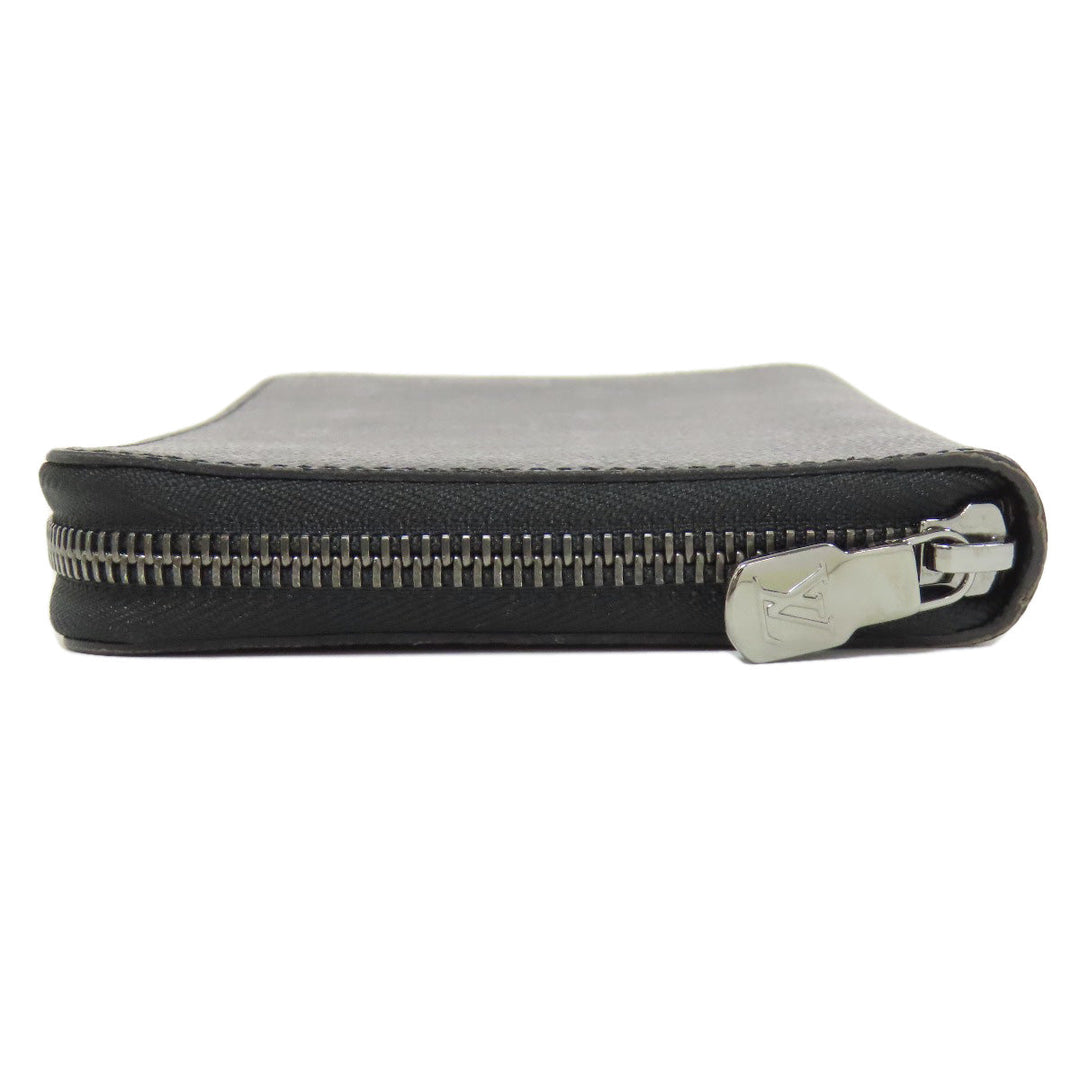 LOUIS VUITTON Long Wallet Purse M82081 Monogram Eclipse black Zippy Organizer NM mens Used Authentic