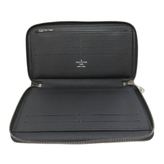 LOUIS VUITTON Long Wallet Purse M82081 Monogram Eclipse black Zippy Organizer NM mens Used Authentic