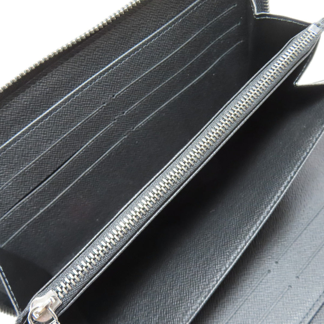 LOUIS VUITTON Long Wallet Purse M82081 Monogram Eclipse black Zippy Organizer NM mens Used Authentic