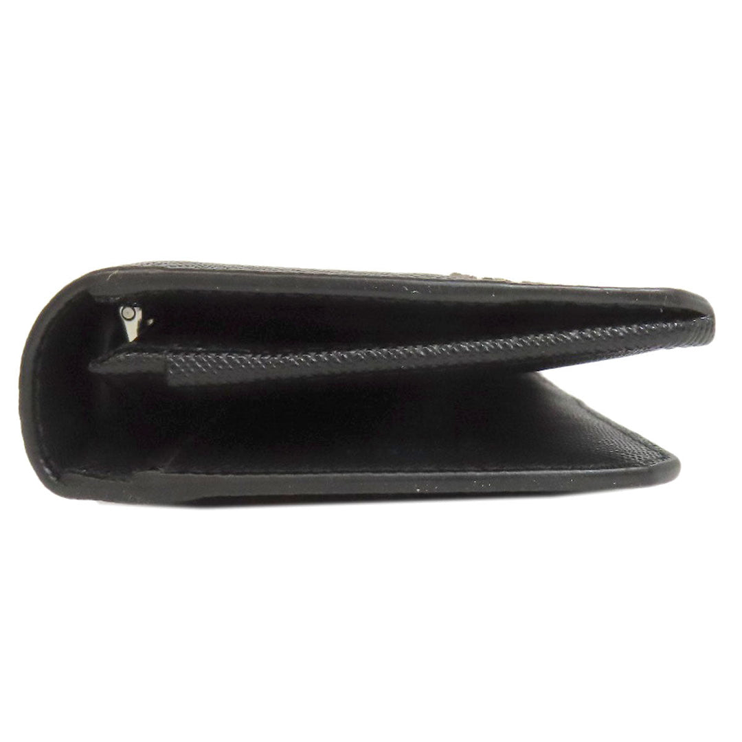PRADA Long Wallet Purse 2MV835 Safiano black logo mens Used Authentic
