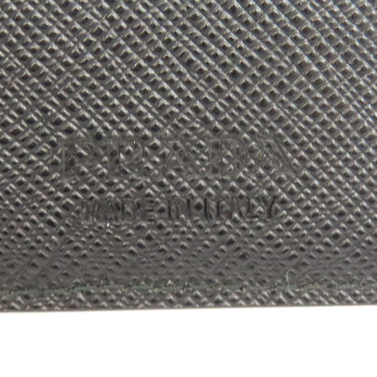 PRADA Long Wallet Purse 2MV835 Safiano black logo mens Used Authentic
