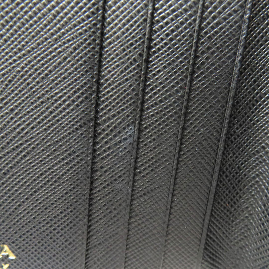 PRADA Bifold Wallet 1ML036 Safiano black logo Women Used Authentic