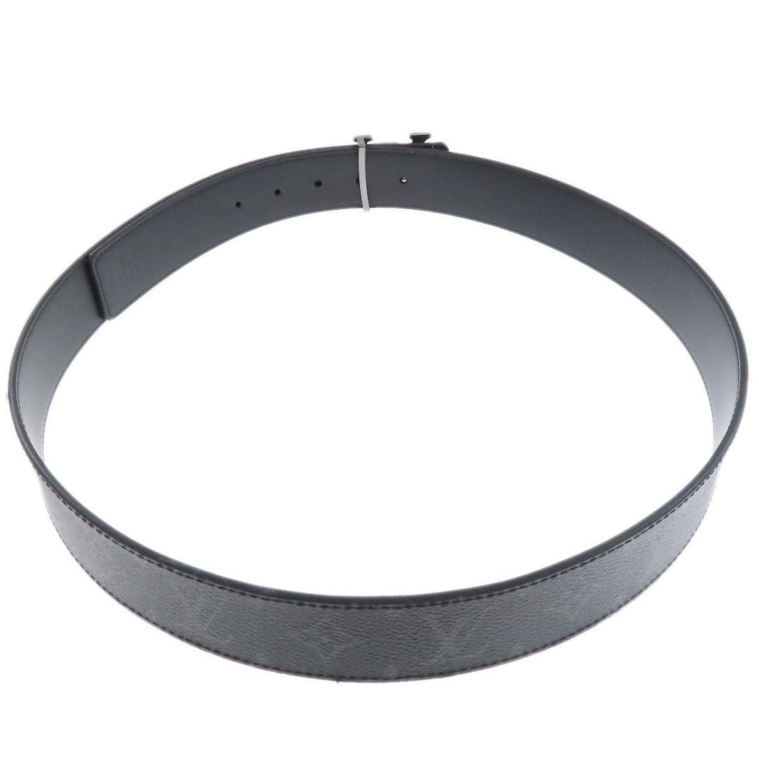 LOUIS VUITTON belt M9043 Monogram Eclipse black Belt/LV initial 40MM reversible mens Used Authentic