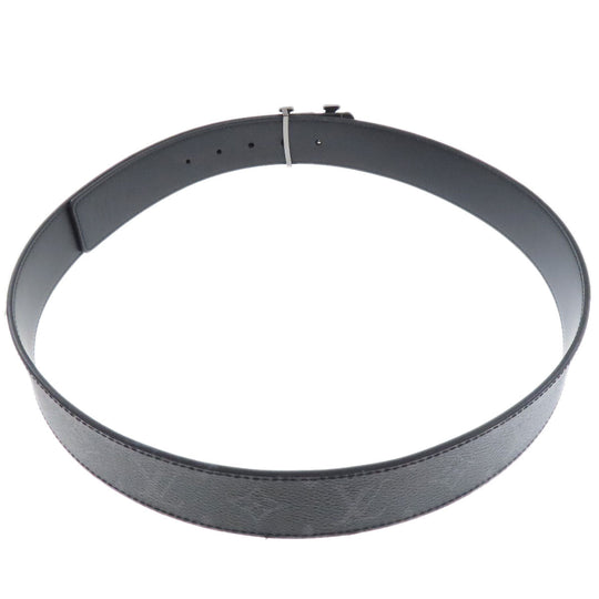 LOUIS VUITTON belt M9043 Monogram Eclipse black Belt/LV initial 40MM reversible mens Used Authentic