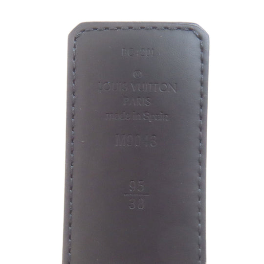 LOUIS VUITTON belt M9043 Monogram Eclipse black Belt/LV initial 40MM reversible mens Used Authentic