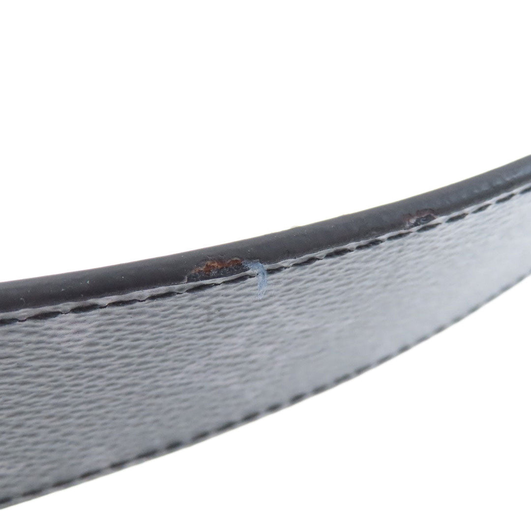 LOUIS VUITTON belt M9043 Monogram Eclipse black Belt/LV initial 40MM reversible mens Used Authentic