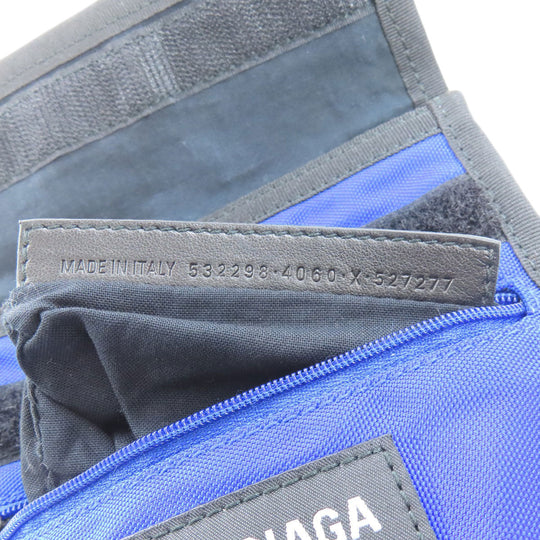 BALENCIAGA Shoulder Bag 532298 Nylon blue Shoulder pouch Women Used Authentic