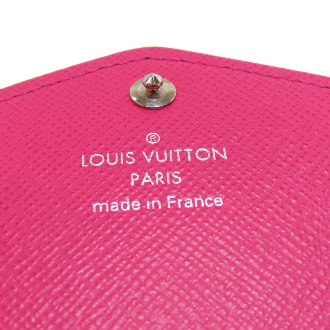 LOUIS VUITTON Long Wallet Purse M64322 Epi black Portefeuille Sara Women Used Authentic