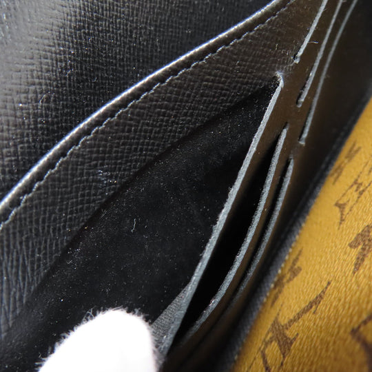 LOUIS VUITTON Long Wallet Purse M80726 Monogram Giant Brown Portefeuille Sara Women Used Authentic