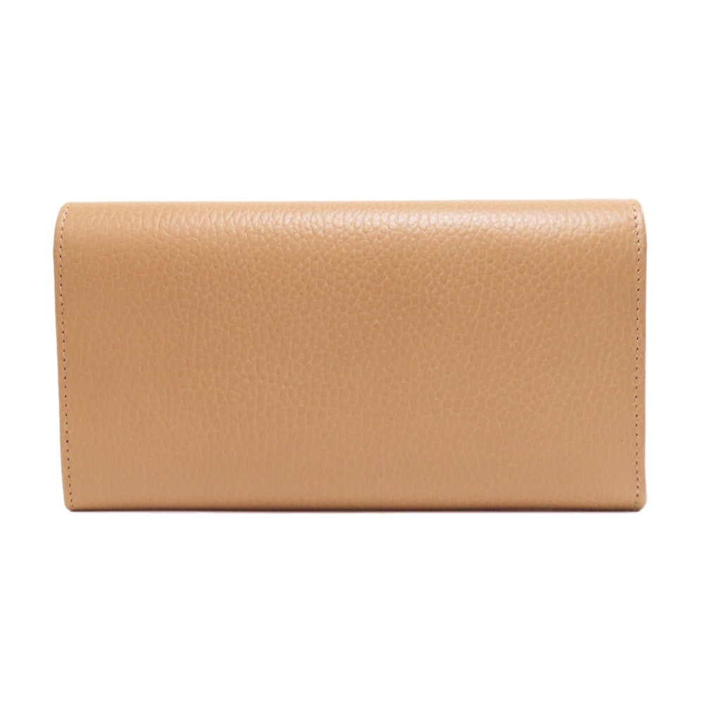 GUCCI Long Wallet Purse 615524 leather beige Interlocking G outlet Women Used Authentic
