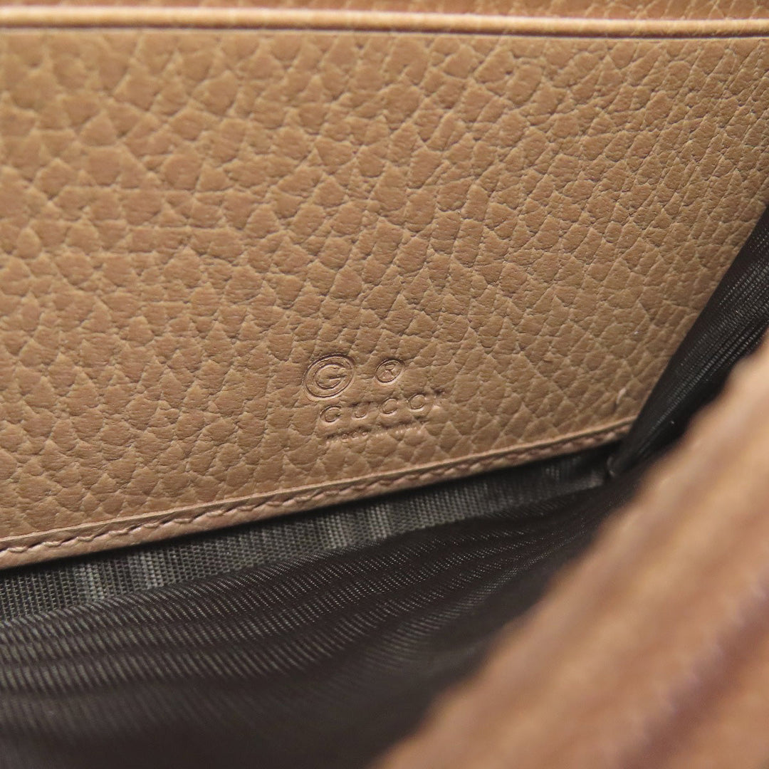 GUCCI Long Wallet Purse 615524 leather beige Interlocking G outlet Women Used Authentic