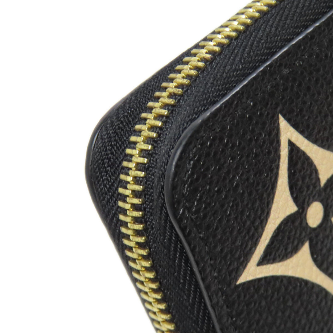 LOUIS VUITTON Long Wallet Purse M80481 Ann Platt black Zippy wallet