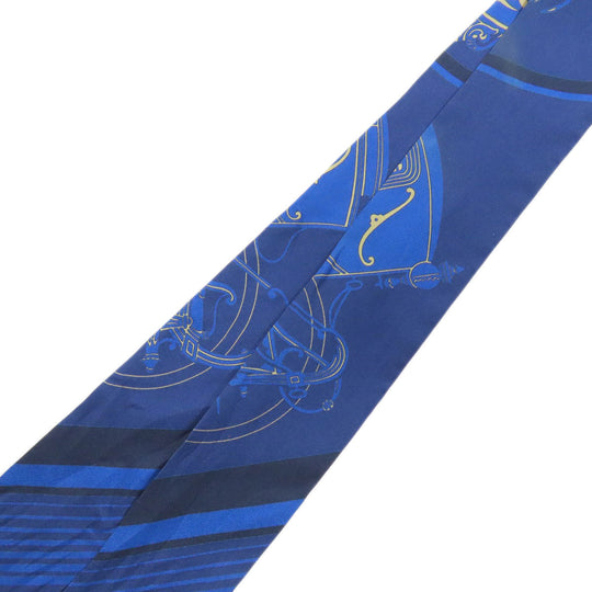 HERMES scarf silk Navy Twilly