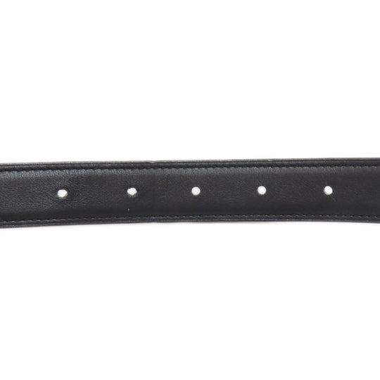 HERMES belt Calfskin Brown H Belt Gold Metal