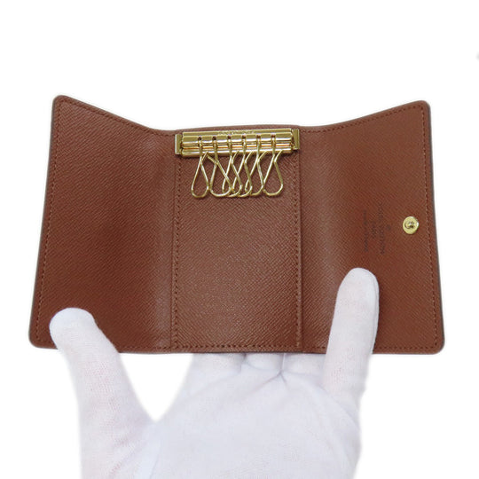 LOUIS VUITTON Key case Key holder  M62630 Monogram canvas Brown Multicles6 Women Used Authentic