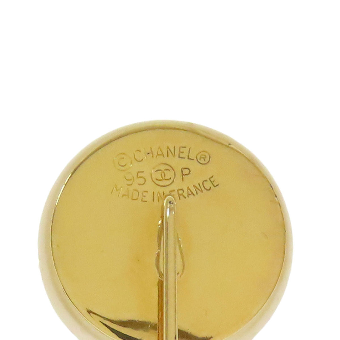 CHANEL Brooch metallic gold Pin Brooch COCO Mark