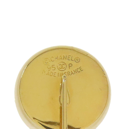 CHANEL Brooch metallic gold Pin Brooch COCO Mark